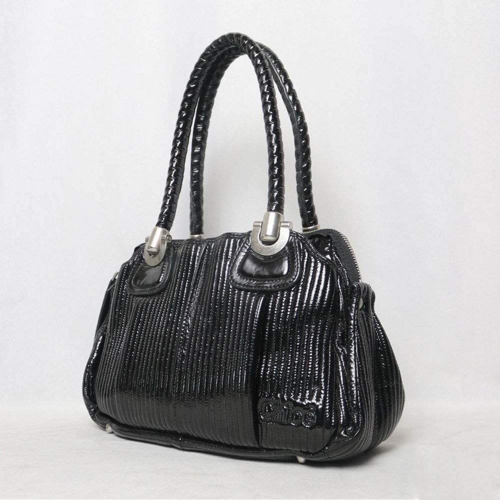 Chloé Heloise quilted patent leather bag